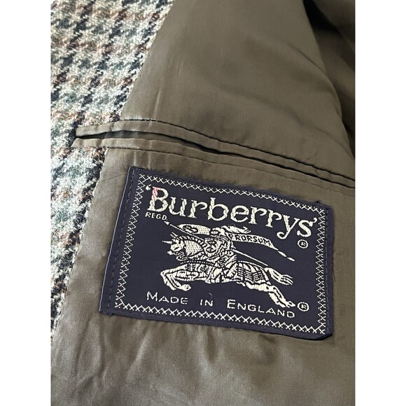 Burberrys' Vintage Houndstooth Wool Blazer Size 42R - Picture 3 of 15